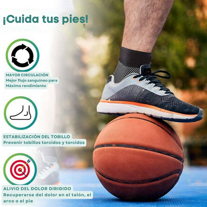 Calcetines compresores para pie y tobillo Depormex™